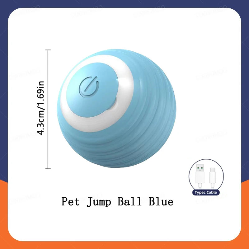 Automatic Interactive Cat Toy Ball - USB Rechargeable, Motion Activated Rolling