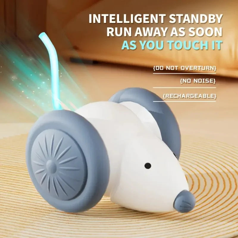 Automatic Interactive Cat Toy Ball - USB Rechargeable, Motion Activated Rolling