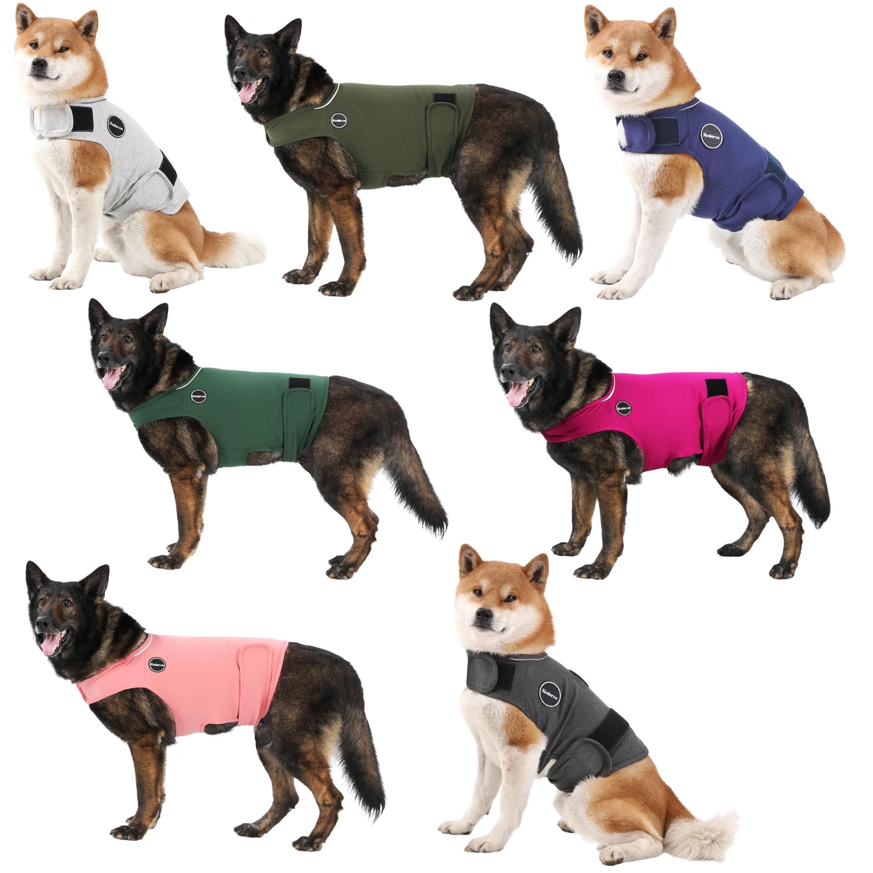 Kodervo Dog Anxiety Vest - Calming Jacket for Storms, Fireworks & Stress