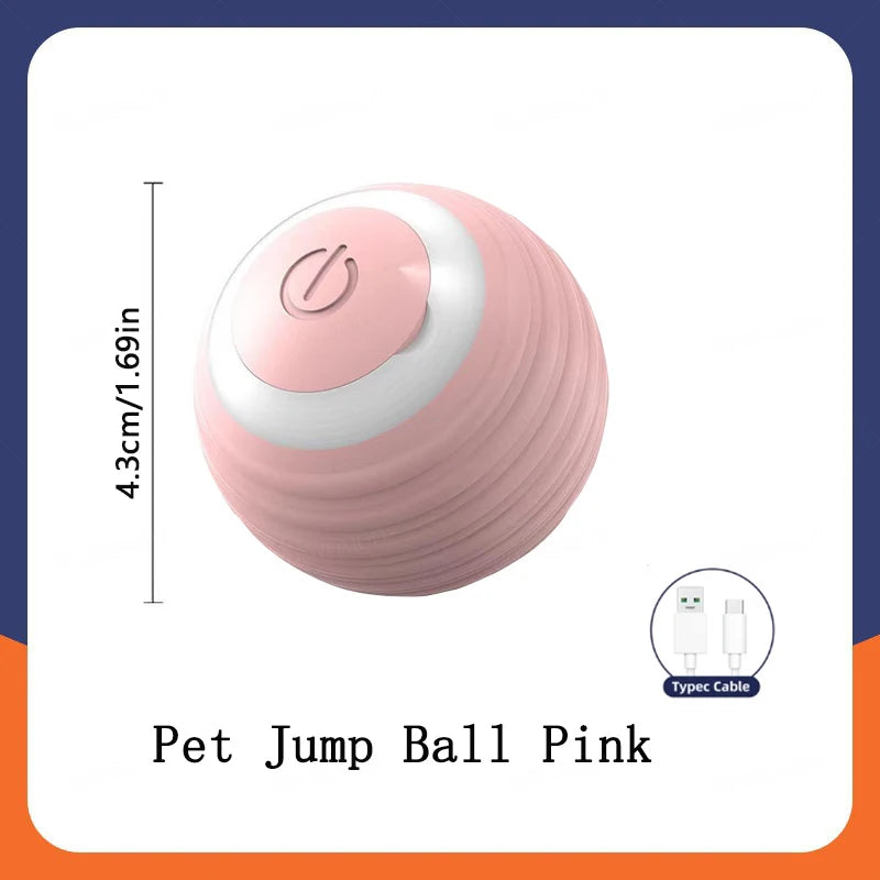 Automatic Interactive Cat Toy Ball - USB Rechargeable, Motion Activated Rolling