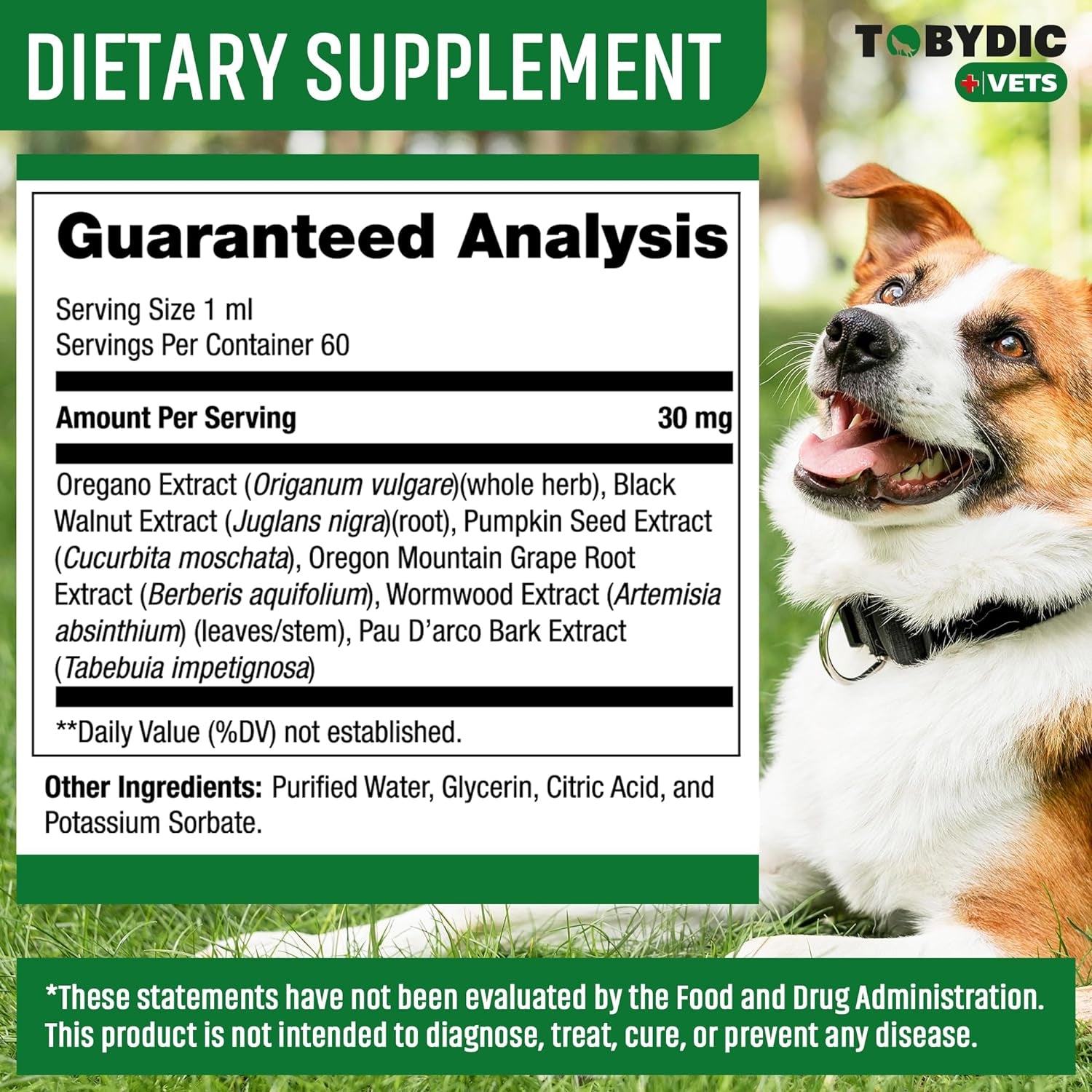 Natural Intestinal Defense Liquid for Cats & Dogs - Herbal Digestive Gut Support