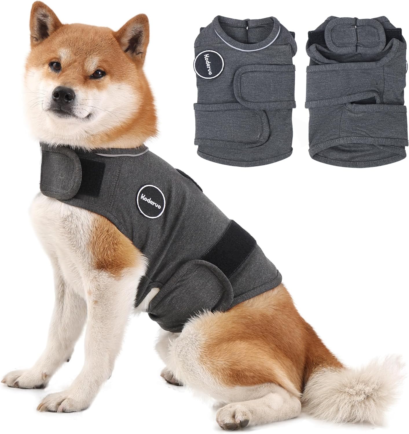 Kodervo Dog Anxiety Vest - Calming Jacket for Storms, Fireworks & Stress