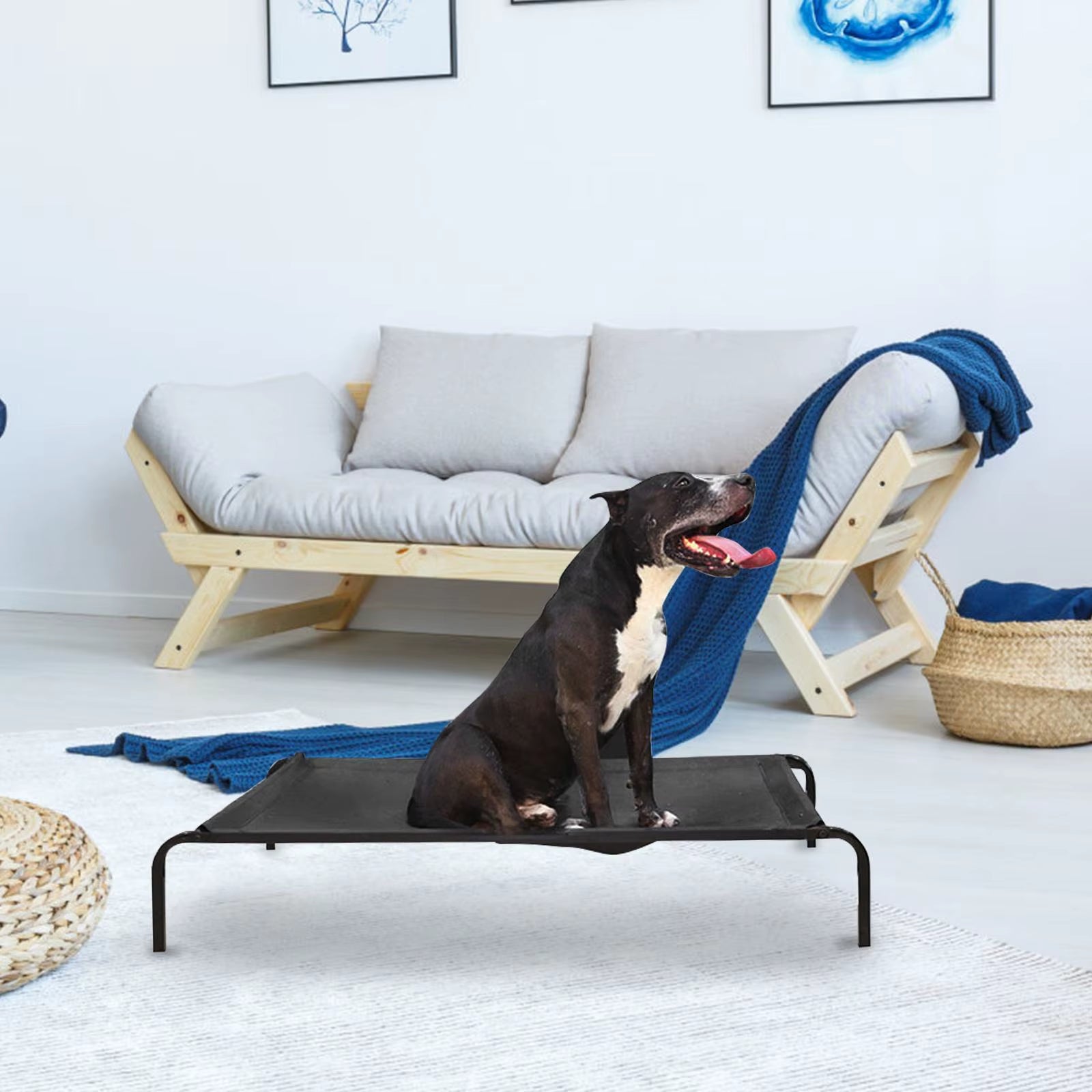 Extra Large Dog Bed Cover - Breathable Mesh Mat for Elevated Raised Beds