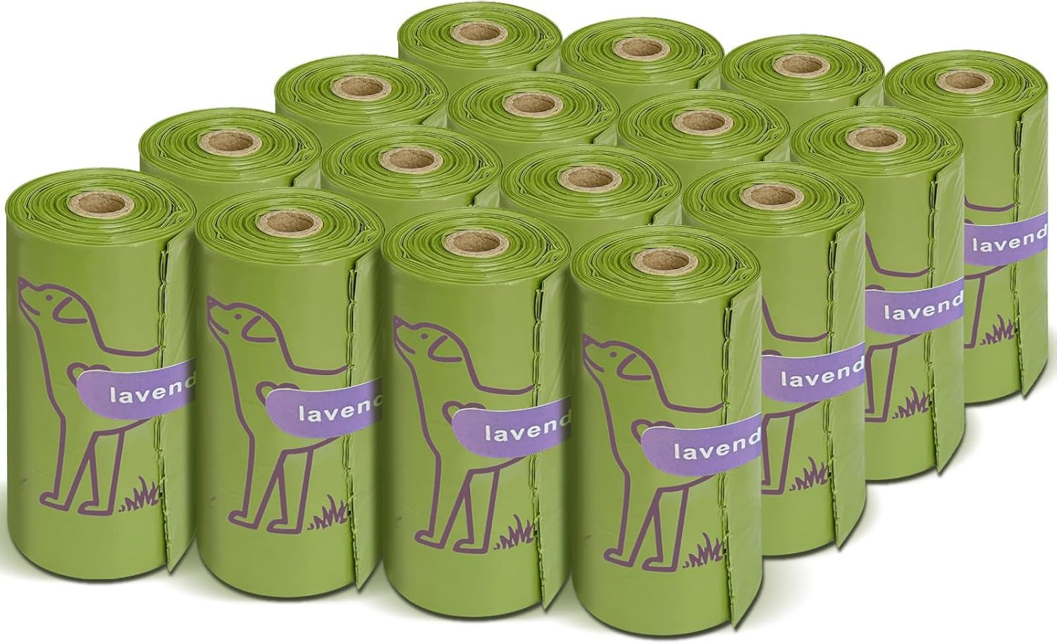 Wowflash Lavender Scented Dog Poop Bags 240 Count - 13x9" Leakproof & Strong