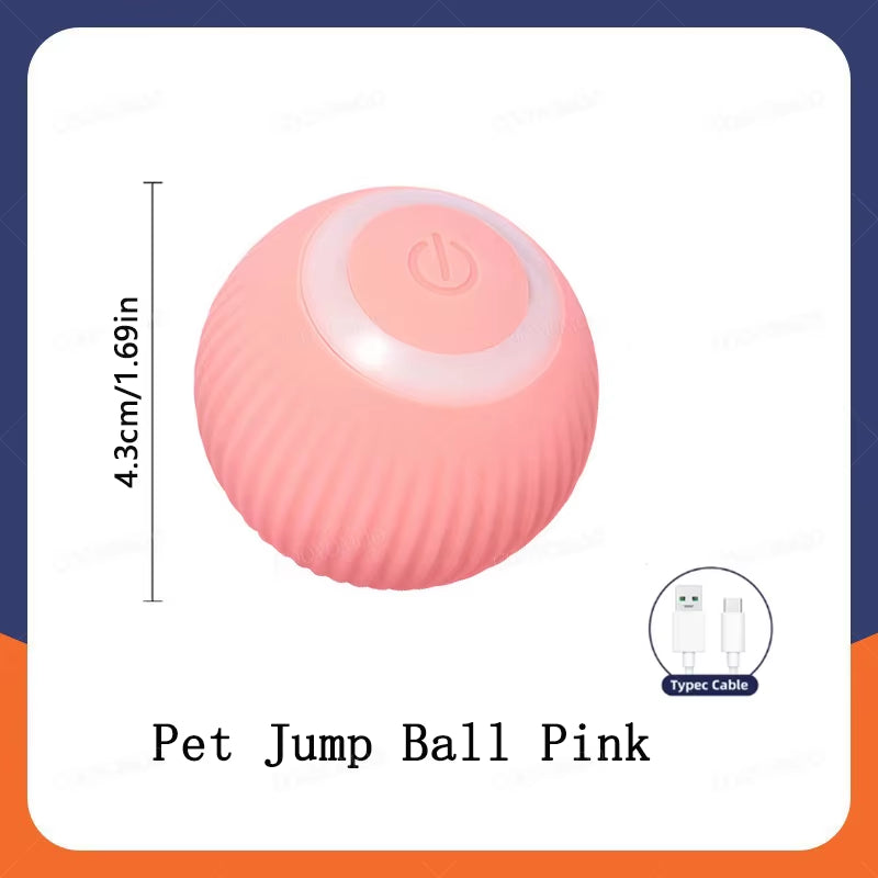 Automatic Interactive Cat Toy Ball - USB Rechargeable, Motion Activated Rolling