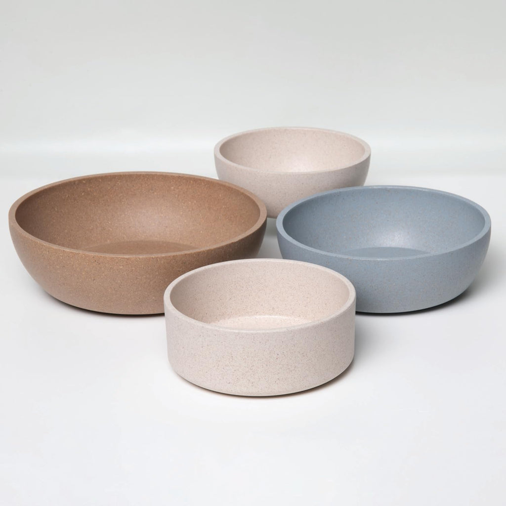Loving Pets Dolce Bamboo Dog Bowl - Eco-Friendly Food & Water Dish, Medium