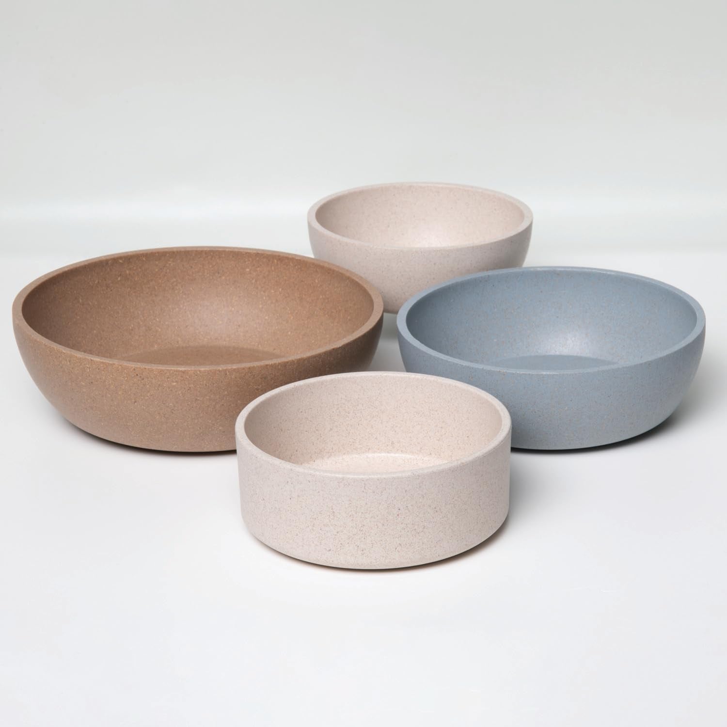 Loving Pets Dolce Bamboo Dog Bowl - Eco-Friendly Food & Water Dish, Medium