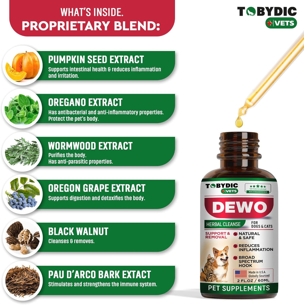 Natural Intestinal Defense Liquid for Cats & Dogs - Herbal Digestive Gut Support