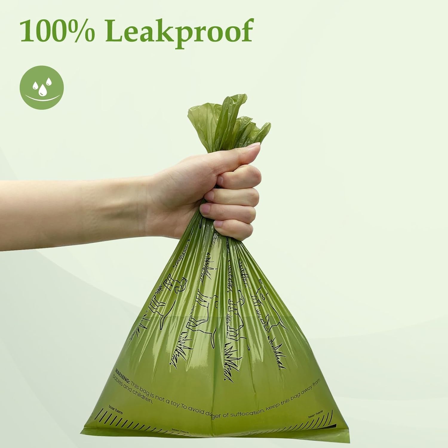 Wowflash Lavender Scented Dog Poop Bags 240 Count - 13x9" Leakproof & Strong