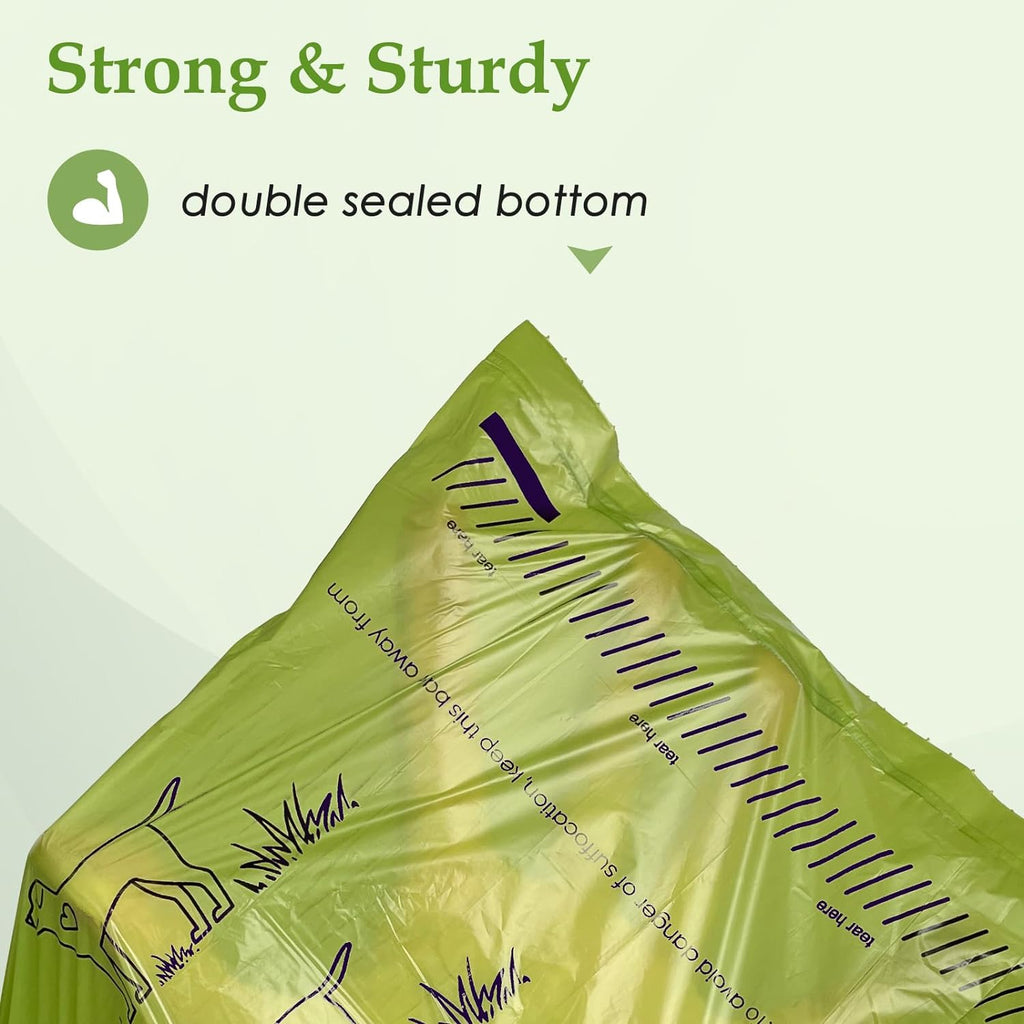 Wowflash Lavender Scented Dog Poop Bags 240 Count - 13x9" Leakproof & Strong