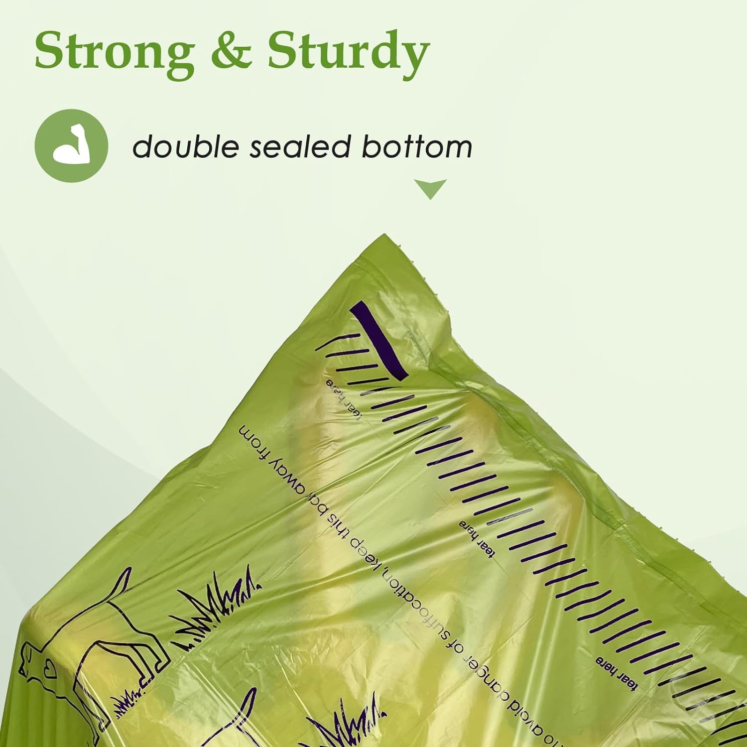 Wowflash Lavender Scented Dog Poop Bags 240 Count - 13x9" Leakproof & Strong